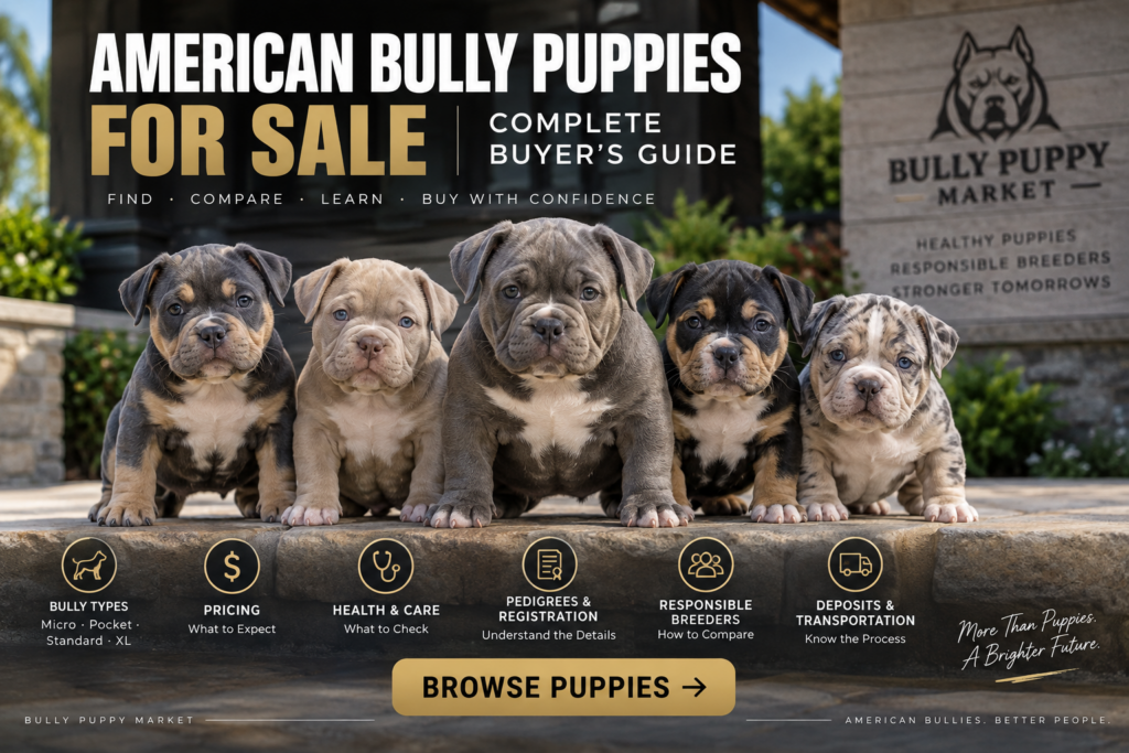American Bully Puppies for Sale: Complete Buyer’s Guide