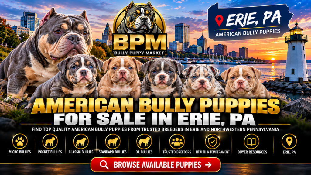 American Bully puppies for sale in Erie PA on Bully Puppy Market